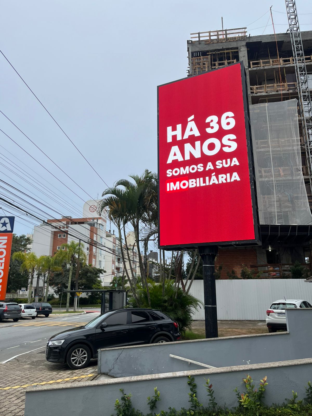 Painel vista da rua